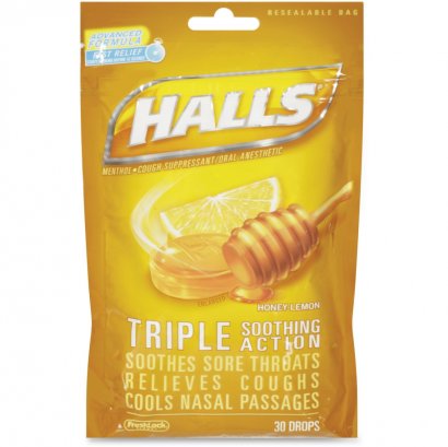 Cadbury Halls Honey-Lemon Cough Drops 62183