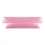 Pendaflex Hanging File Folder Tabs, 1/3 Tab, 3 1/2 Inch, Pink Tab/White Insert, 25/Pack PFX4312PIN