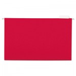 UNV14218 Hanging File Folders, 1/5 Tab, 11 Point Stock, Legal, Red, 25/Box UNV14218