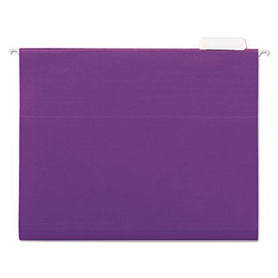 UNV14120 Hanging File Folders, 1/5 Tab, 11 Point Stock, Letter, Violet, 25/Box UNV14120