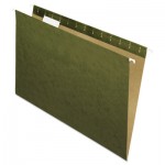 Pendaflex Hanging File Folders, 1/5 Tab, Legal, Standard Green, 25/Box PFX81622