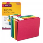 Smead Hanging File Folders, 1/5 Tab, 11 Point Stock, Letter, Assorted Colors, 25/Box SMD64059