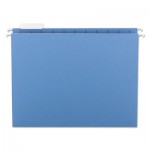 Smead Hanging File Folders, 1/5 Tab, 11 Point Stock, Letter, Blue, 25/Box SMD64060