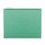 Smead Hanging File Folders, 1/5 Tab, 11 Point Stock, Letter, Bright Green, 25/Box SMD64061