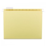 Smead Hanging File Folders, 1/5 Tab, 11 Point Stock, Letter, Yellow, 25/Box SMD64069
