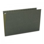 Smead Hanging File Folders, Untabbed, 11 Point Stock, Legal, Green, 25/Box SMD64110