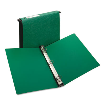 Avery Hanging Storage Flexible Non-View Binder with Round Rings, 3 Rings, 1" Capacity, 11 x 8.5, Green AVE14802