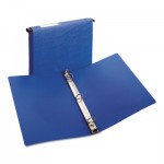 Avery Hanging Storage Flexible Non-View Binder with Round Rings, 3 Rings, 1" Capacity, 11 x 8.5, Blue AVE14800