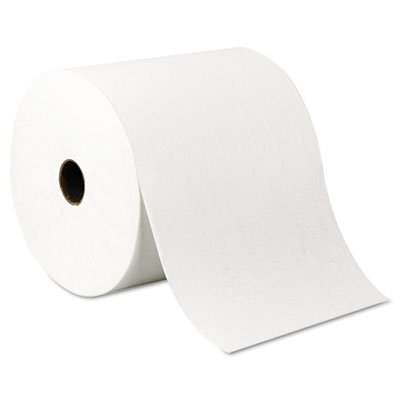 Scott 1005 Hard Roll Towels, 8" x 1000ft, Recycled, White, 6 Rolls/Carton KCC01005