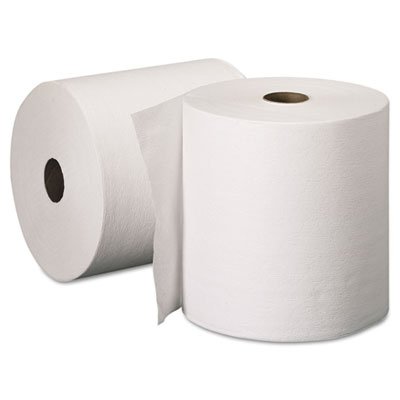 Kleenex Hard Roll Towels, 8 x 600ft, 1 3/4" Core dia, White, 6 Rolls/Carton KCC50606