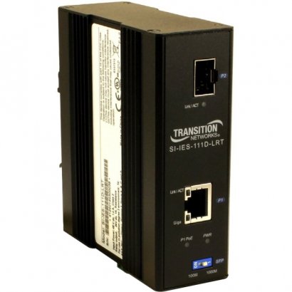 Transition Networks Hardened 1-port Mid-span PoE+ Injector SI-IES-111D-LRT