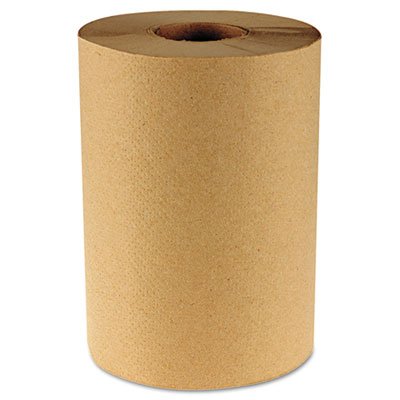 BWK 6252 Hardwound Paper Towels, 8" x 350ft, 1-Ply Kraft, 12 Rolls/Carton BWK6252