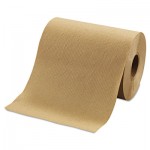 MOR R12350 Hardwound Roll Towels, 8" x 350ft, Brown, 12 Rolls/Carton MORR12350