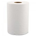 MOR W12350 Hardwound Roll Towels, 8" x 350ft, White, 12 Rolls/Carton MORW12350