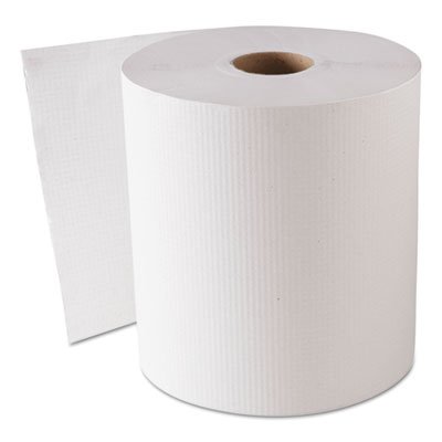 GEN1820 Hardwound Roll Towels, White, 8" x 800 ft, 6 Rolls/Carton GEN1820