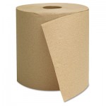 GEN 1825 Hardwound Towels, Brown, 1-Ply, Brown, 800ft, 6 Rolls/Carton GEN1825