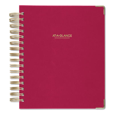 At-A-Glance Harmony Daily Hardcover Planner, 8.75 x 7, Berry, 2021 AAG609980659