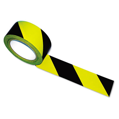 Tatco Hazard Marking Aisle Tape, 2w x 108ft Roll TCO14711