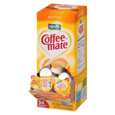 005000035180 Hazelnut Creamer, 0.375oz, 50/Box NES35180BX