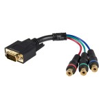 StarTech HD15 to Component RCA Breakout Cable Adapter - M/F HD15CPNTMF