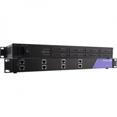 HDBaseT Rack for 8 HDMI & IR Extenders over a Single Cat5e/6 Cable RK8-HDX-POE-S