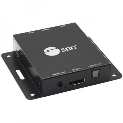 SIIG HDMI 2.0 to DisplayPort 1.2 Converter with Audio Extractor CE-H26A11-S1