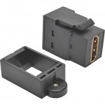 Tripp Lite HDMI All-in-One Keystone/Panel Mount Coupler (F/F), Black P164-000-KP-BK