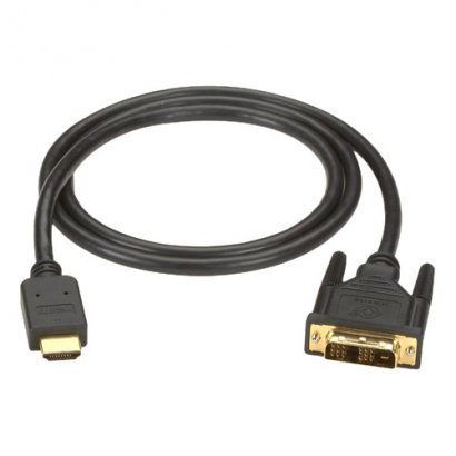 Black Box HDMI to DVI-D Cable, M/M, PVC, 2-m (6.5-ft.) EVHDMI02T-002M