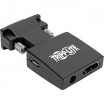 Tripp Lite HDMI to VGA Active Converter with Audio (F/M), 1920 x 1200 (1080p) @ 60 Hz P131-000-A