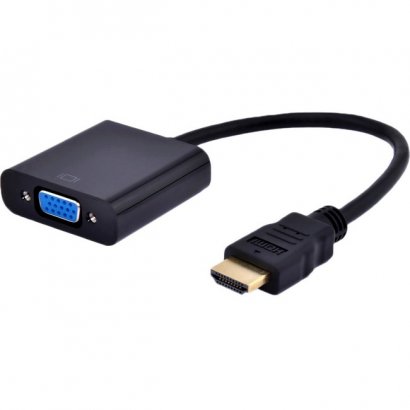 4XEM HDMI To VGA Adapter - Black 4XHDMIVGAFAB