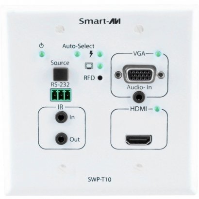 HDMI, VGA, Stereo Audio, IR POE Extender with Integrated Scaler and Converter SWP-T10