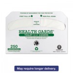 HOS GREEN-1000 Health Gards Recycled Toilet Seat Covers, White, 250/PK, 4 PK/CT HOSGREEN1000