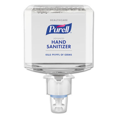 PURELL 6453-02 Healthcare Advanced Foam Hand Sanitizer, 1200 mL, Clean Scent, For ES6 Dispensers, 2/Carton GOJ645302