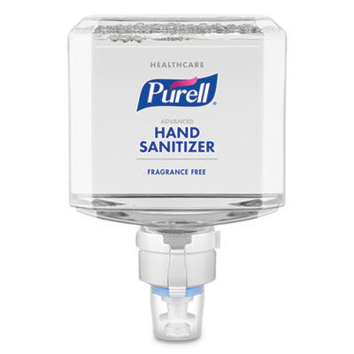 PURELL 7751-02 Healthcare Advanced Gentle/Free Foam Hand Sanitizer, 1,200 mL Refill, For ES8 Dispensers, 2/Carton GOJ775102