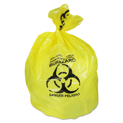 Heritage Healthcare Biohazard Can Liners, 20-30 gal, 1.3mil, 30 x 43, Yellow, 200/CT HERA6043PY