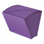 Smead Heavy-Duty A-Z Open Top Expanding Files, 21 Pockets, Letter, Purple SMD70721