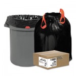 Draw 'n Tie WEB1DT200 Heavy-Duty Bags, 30gal, 1.2mil, 30 1/2 x 33, Black, 200/Box WBI1DT200