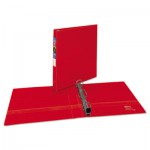 Avery Heavy-Duty Binder with One Touch EZD Rings, 11 x 8 1/2, 1" Capacity, Red AVE79589