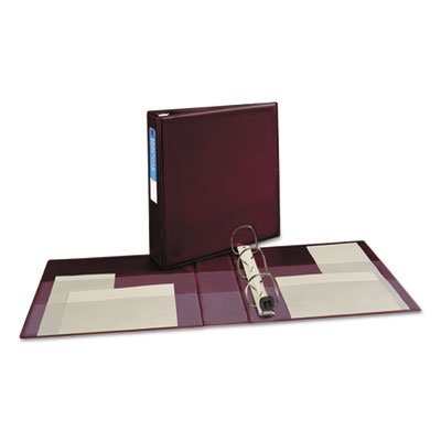 Avery Heavy-Duty Binder with One Touch EZD Rings, 11 x 8 1/2, 2" Capacity, Maroon AVE79362