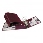 Avery Heavy-Duty Binder with One Touch EZD Rings, 11 x 8 1/2, 5" Capacity, Maroon AVE79366