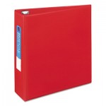 Avery Heavy-Duty Binder with One Touch EZD Rings, 11 x 8 1/2, 3" Capacity, Red AVE79583