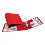 Avery Heavy-Duty Binder with One Touch EZD Rings, 11 x 8 1/2, 4" Capacity, Red AVE79584