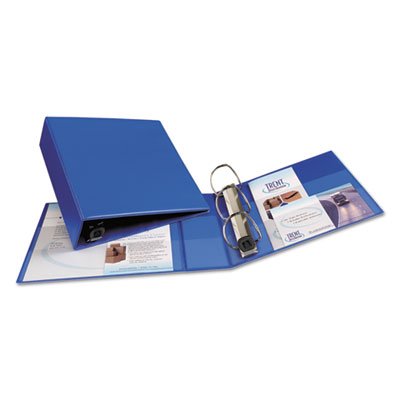 Avery Heavy-Duty Binder with One Touch EZD Rings, 11 x 8 1/2, 3" Capacity, Blue AVE79883