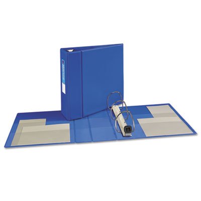 Avery Heavy-Duty Binder with One Touch EZD Rings, 11 x 8 1/2, 4" Capacity, Blue AVE79884