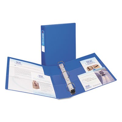 Avery Heavy-Duty Binder with One Touch EZD Rings, 11 x 8 1/2, 1 1/2" Capacity, Blue AVE79885