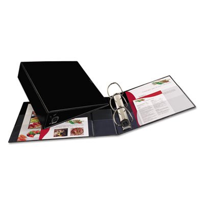 Avery Heavy-Duty Binder with One Touch EZD Rings, 11 x 8 1/2, 3" Capacity, Black AVE79983