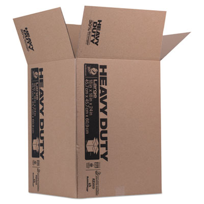 Duck Heavy-Duty Boxes, Regular Slotted Container (RSC), 18" x 18" x 24", Brown DUC280727