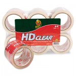 Duck Heavy-Duty Carton Packaging Tape, 3" x 55yds, Clear, 6/Pack DUC0007496