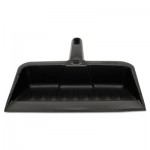 Rubbermaid Commercial FG200500CHAR Heavy-Duty Dustpan, 8 1/4" w, Polypropylene, Charcoal RCP2005CHA