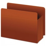 Pendaflex Heavy-Duty End Tab File Pockets, 3.5" Expansion, Legal Size, Red Fiber, 10/Box PFX95545